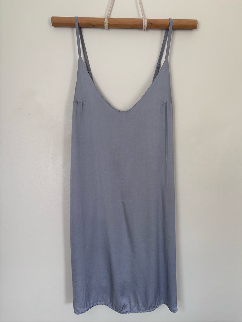 AE Don’t Ask Why Light Blue Slip Dress | One Size | Minimalist